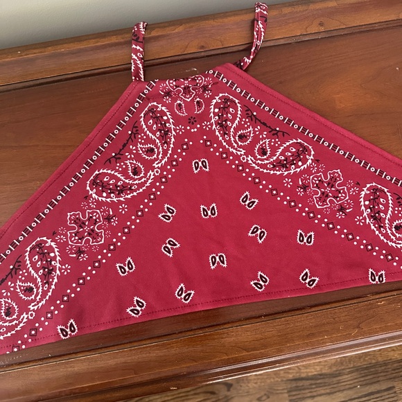 Bandana print crop top/bikini top - Picture 2 of 2